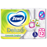 Zewa Deluxe туалетная бумага  12 шт 3 слоя ,ромашка 53613 (7)