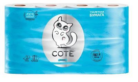 Cote туалетная бумага 8шт 2 слоя PureWhite 16536 (8)