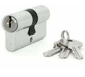 Цилиндровый механизм "Фабрика замков" 60 мм, ключ-ключ, хром (УТ-00000007)