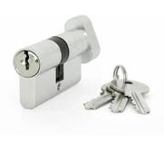 Цилиндровый механизм "Фабрика замков" 60 мм, ключ-завертка, хром (УТ-00000009)