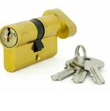 Цилиндровый механизм "Фабрика замков" 60 мм, ключ-завертка, латунь (УТ-00000008)