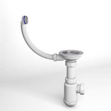 Сифон  GRAND 3 1/2 ЭКОНОМ 370-11-24  с кругл. переливом и винтом