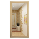 45753 Зеркало в деревянной рамке ДУБ, горизонтальное/вертикальное, 410х610х55мм, 610х410х55 мм МДФ