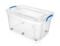 контейнер Storage Box 50л на колесах(прозрачный)/6
