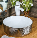 MLN-C1058 Раковина для ванной MELANA (серебро)