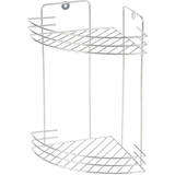 Полка угловая двухъярусная Vento 19*19*30 см хром