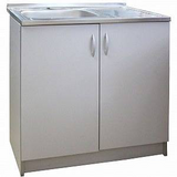 Тумба 80х60 (2дв) цвет БЕЛЫЙ (ЛДСП)