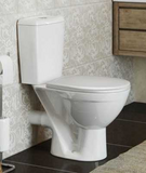 Унитаз-компакт "Соло" Люкс белый  Киров, гор. выпуск, ниж. подвод, сид. микролифт, армат. 3/6