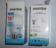 Светодиодная (LED) Лампа Smartbuy-A60-13W/4000/E27