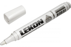 012393 Маркер белый перманентный LEKON EXTRA WHITE