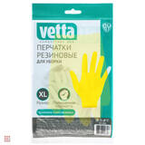 перчатки резин.желтые XL vetta (КОМПЛЕКТ 12 ПАР)