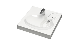 Раковина Мейси V5 белый (595 x 595 x 100)  на стиральную машину; 60см