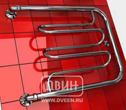 Полотенцесушитель ДВИН Dw 50/50 без полки Водяной (1"-½" К0 Полированный) 16555008