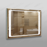 7900608 Зеркало 60х80см LED 790 9.6 Вт/м кнопка (60х80) с фацетом ,с закр.тыльн.стор.