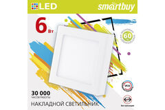 Накладной (LED) светильник Square SDL Smartbuy-6w/4000K/IP20 (SBL-SqSDL-6-4K)