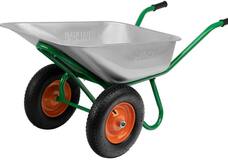 Тачка садово-строительная, 2-х колесная, усиленная, грузоподъемность 320 кг, объем 100 л// Palisad