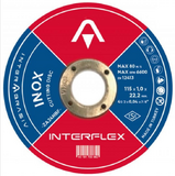 Отрезной круг Interflex INOX 125х1,0х22мм, Т41, нерж. сталь, металл (10/50шт)