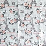 01-47 Штора с рисунком ПАРИЖ И РОЗЫ