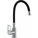 Z35-35U-Black Смеситель одноручный (35 мм)  для кухни с гибким цветным изливом, хром/черный