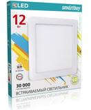 Встраиваемый (LED) свет-к DL Smartbuy Square-12w/4000K/IP20(SBL-DLSq-12-4K) 168*168мм