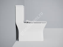 Унитаз компакт МОНОЛИТ SM9608,  ДП (с гофрой и подводкой)