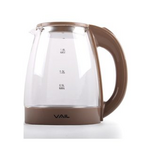 Чайник электрический VAIL VL-5550 (стекло) коричневый 1,8 л