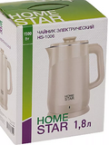 Чайник Homestar HS-1006 (1,8 л), бежевый, двойной корпус