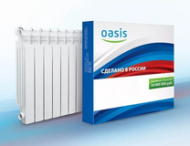 004 Радиатор биметаллический Оазис 350/80/10