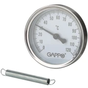 Термометр биметаллический накладной с пружиной 1"-2" x 0-120С G1475/5